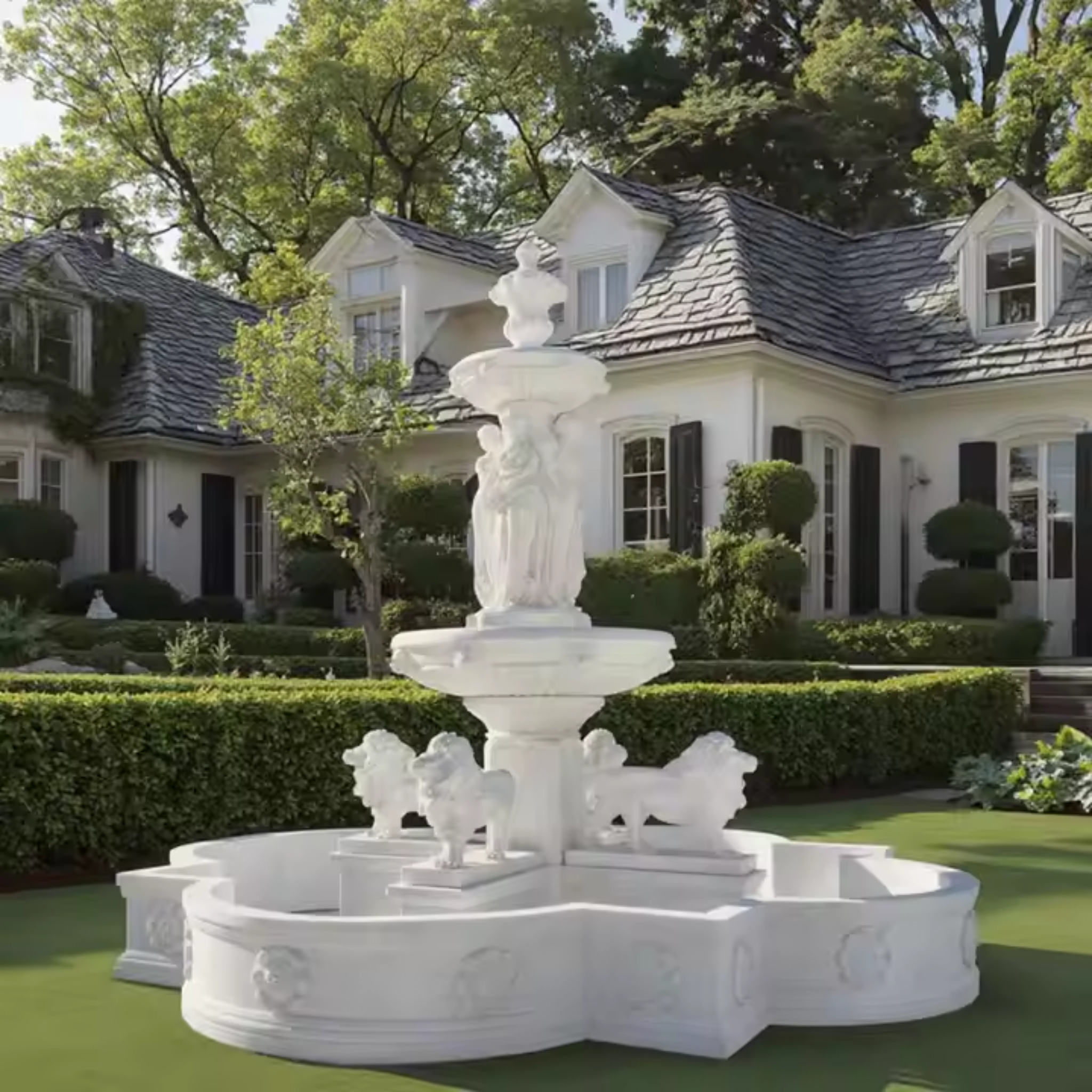 AureliaStone CascadeFlow Fountain