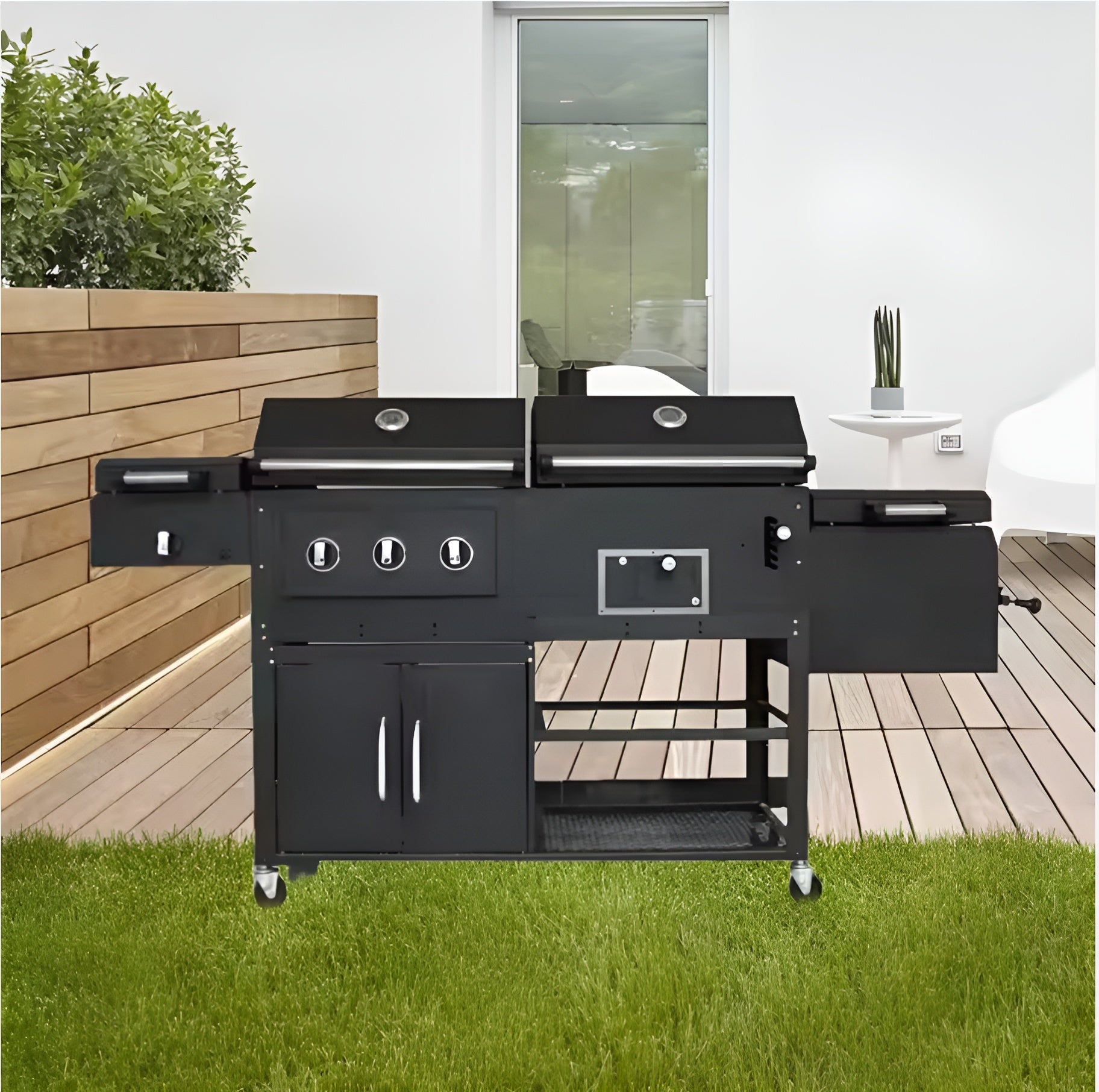 IronForge MegaChef Quad-Zone Grill Center