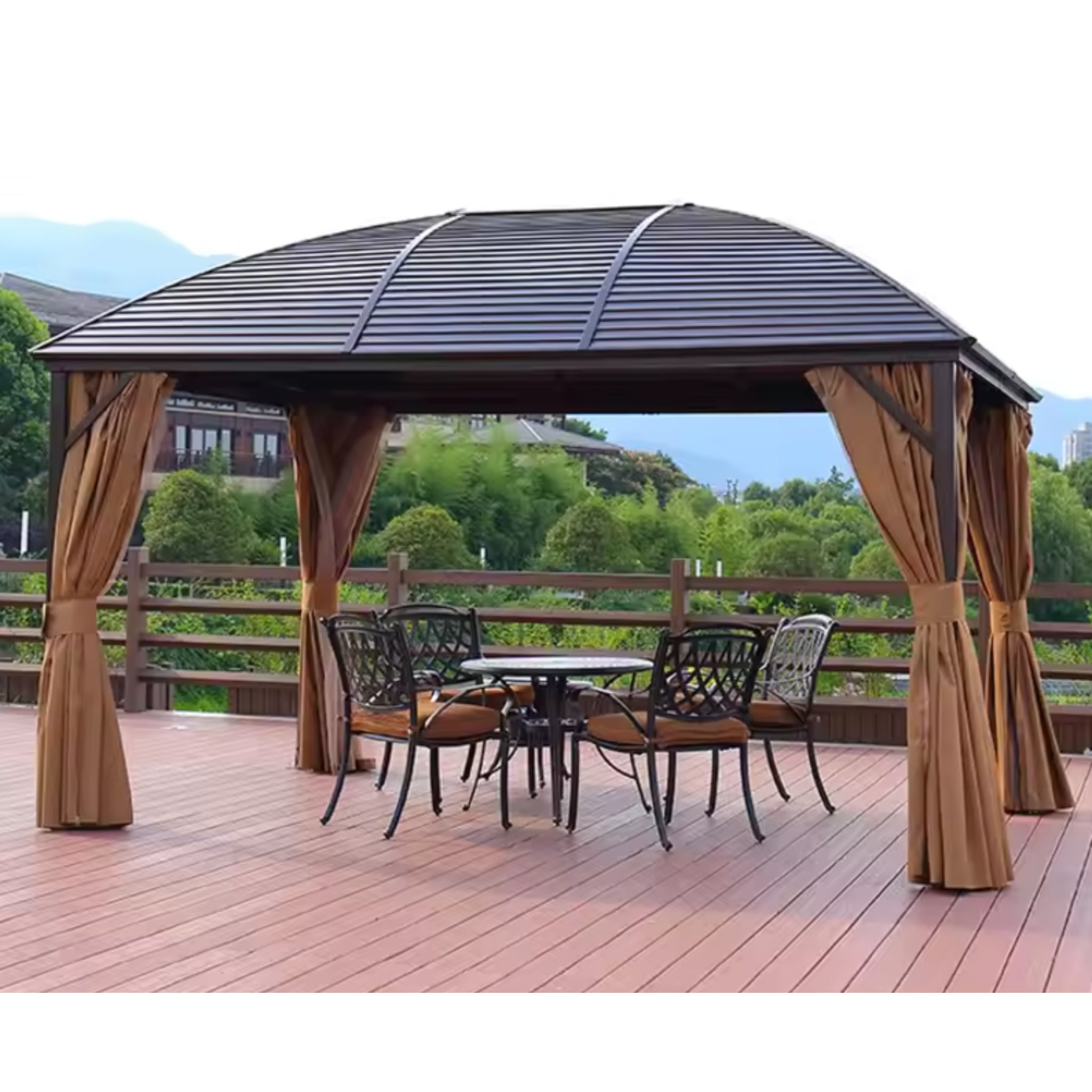 Ironcrest ArcRoof Garden Gazebo