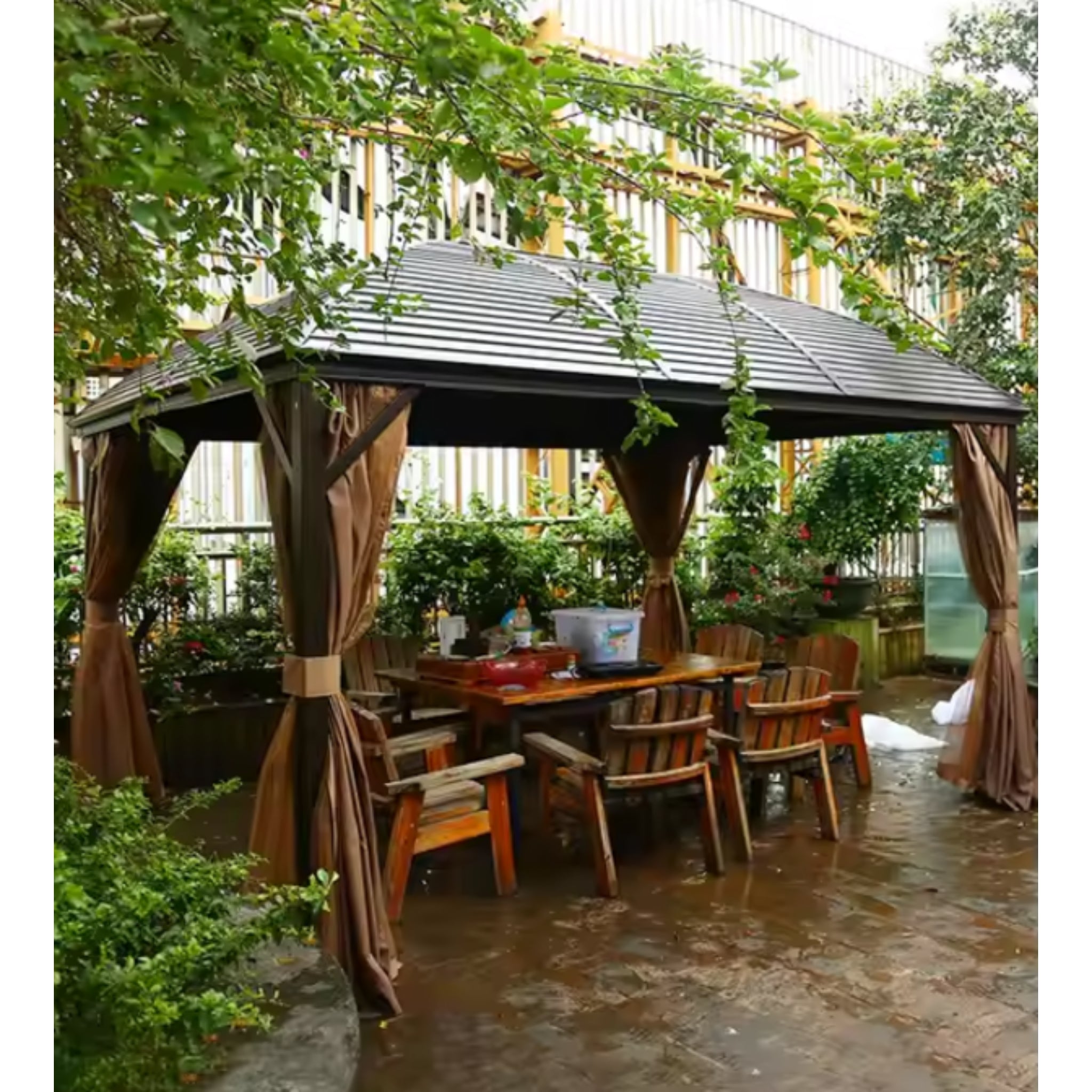 Ironcrest ArcRoof Garden Gazebo